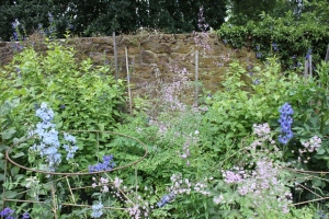 A section of the planting in the walled garden